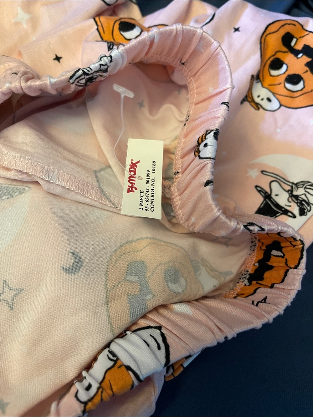 Peanuts Pink Halloween Pumpkin & Ghost Pajama Pants - Picture 4 of 4